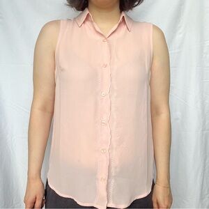 Banana Republic extra small, pink blouse, collared shirt